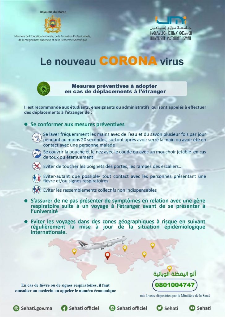 Coronavirus Affiche -voyage-FR