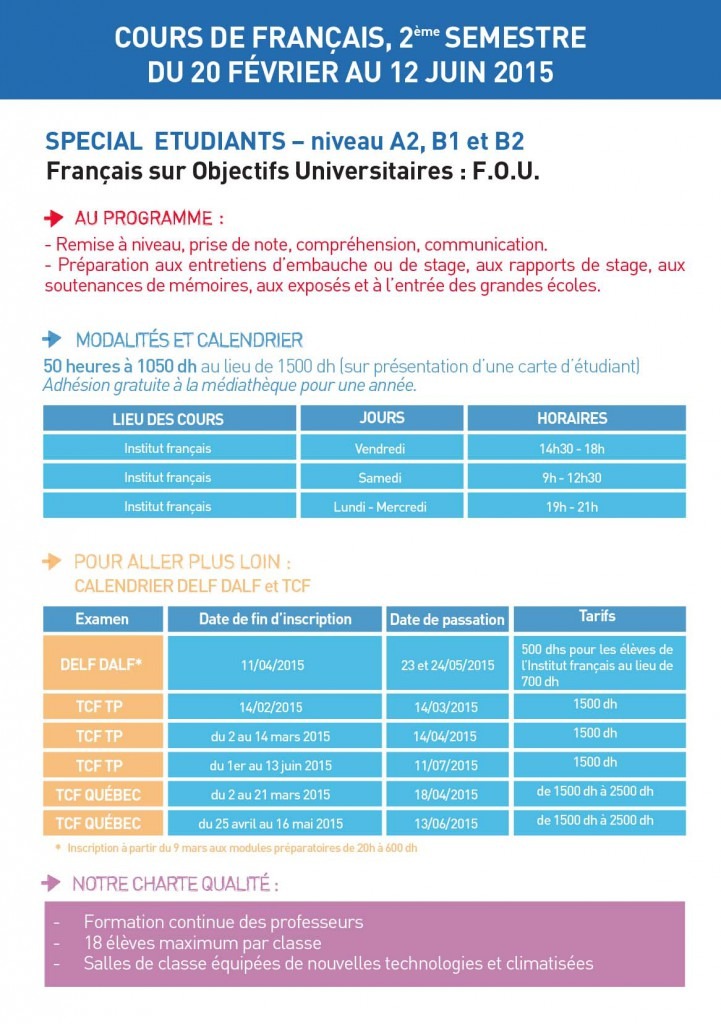 flyer CDL familles verso
