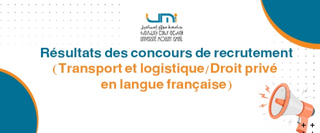 Lire la suite à propos de l’article Résultats des concours de recrutement (Transport et logistique/Droit privé en langue française)