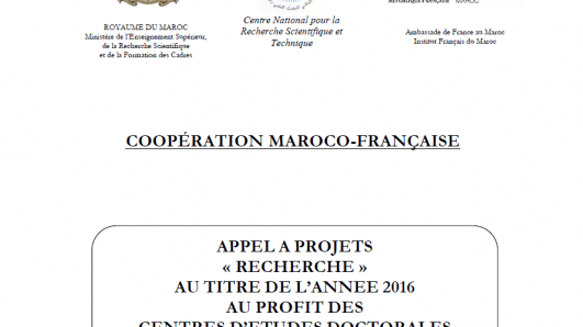 Lire la suite à propos de l’article Appel à projets « Recherche » 2016 au profit des CEDoc