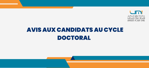 Lire la suite à propos de l’article AVIS AUX CANDIDATS AU CYCLE DOCTORAL