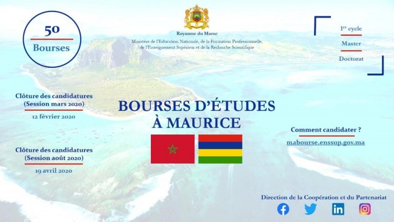Lire la suite à propos de l’article Bourses d’études à Maurice au titre de l’année Universitaire 2020-2021