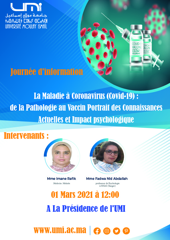 Lire la suite à propos de l’article Journée d’information La Maladie à Coronavirus (Covid-19) : de la Pathologie au Vaccin Portrait des Connaissances Actuelles et Impact psychologique