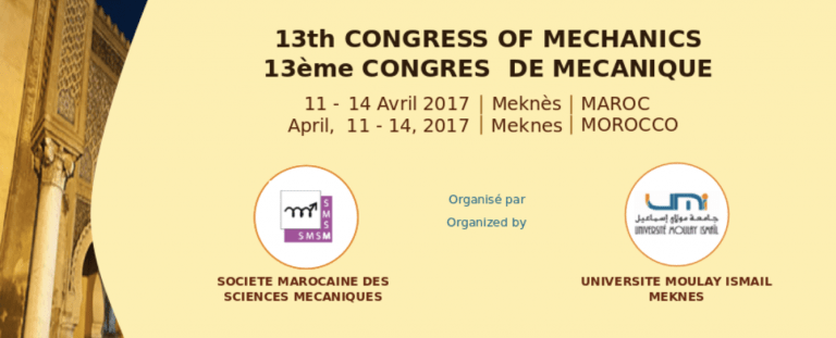 Lire la suite à propos de l’article 13ème Congrès de Mécanique (CMM2017)