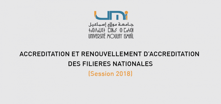 Lire la suite à propos de l’article Accréditation et Renouvellement d’accréditation des filières nationales (Session 2018)