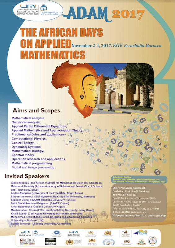 Lire la suite à propos de l’article Congrès International des Journées Africaines sur les Mathématiques Appliquées