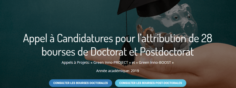 Lire la suite à propos de l’article 28 bourses de Doctorat et Postdoctorat: Appel à Candidatures