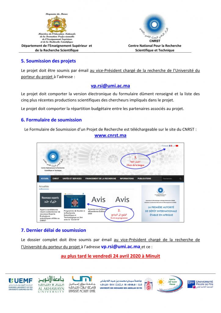 Communiqué Pôle 4 Covid19 UMI-3