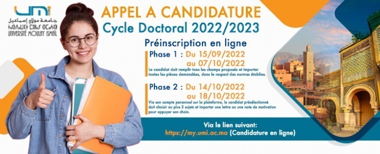Lire la suite à propos de l’article APPEL A CANDIDATURE Cycle Doctoral 2022/2023