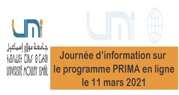 Lire la suite à propos de l’article Journée d’information sur le programme PRIMA en ligne, le 11 mars 2021