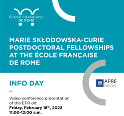 INFO DAY École française de Rome – MSCA POSTDOCTORAL FELLOWSHIPS