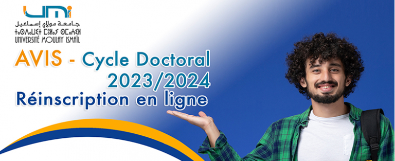 Lire la suite à propos de l’article Avis – Cycle Doctoral 2023/2024- Réinscription en Ligne
