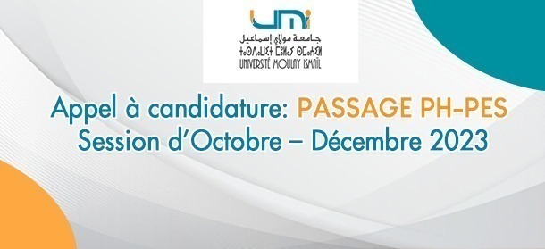 Lire la suite à propos de l’article Appel à candidature: PASSAGE PH-PES Session d’Octobre – Décembre 2023