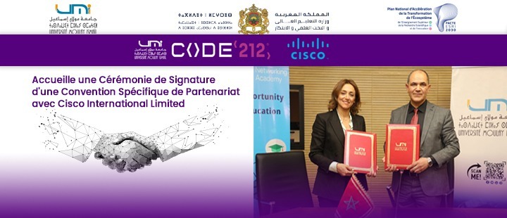 Lire la suite à propos de l’article Visite d’une Délégation de Cisco Network Academy à l’Université Moulay Ismaïl, le mercredi 08 mai 2024
