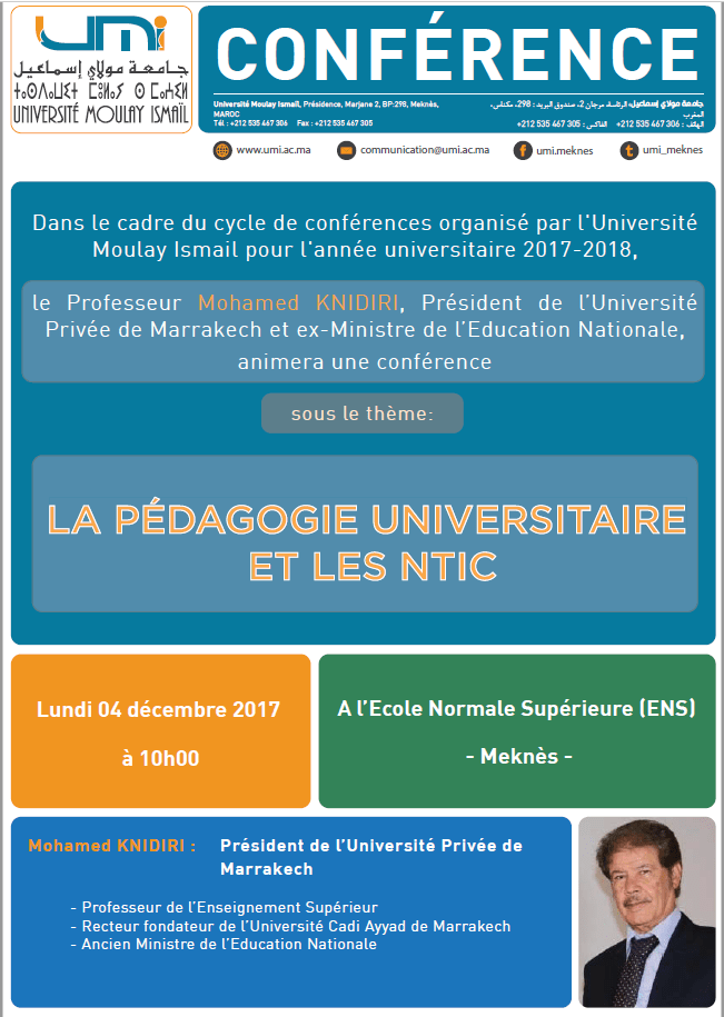 Lire la suite à propos de l’article Conférence inaugurale 2017-2018