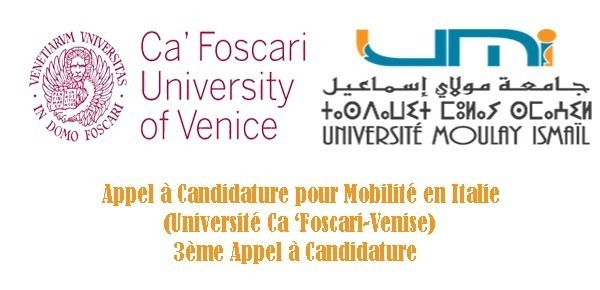 Lire la suite à propos de l’article Appel à Candidature pour Mobilité en Italie (Université Ca ‘Foscari-Venise) 3ème Appel à Candidature