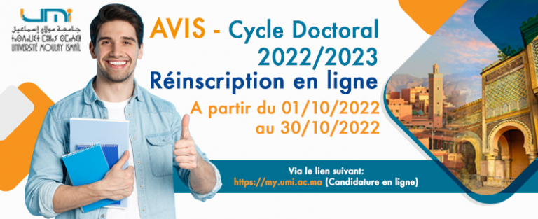 Lire la suite à propos de l’article AVIS – Cycle Doctoral 2022/2023 – Réinscription
