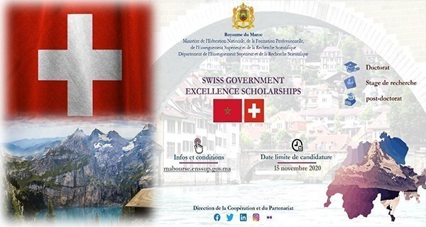Lire la suite à propos de l’article Bourses Suisse / Programme « Swiss Government Excellence Scholarships », au titre de l’année universitaire 2021-2022