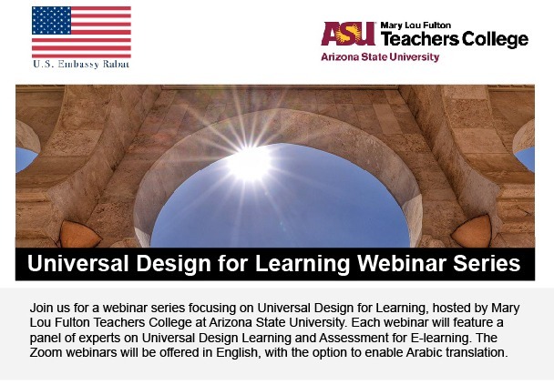 Lire la suite à propos de l’article Série de webinaires sur la Conception Universelle pour l’Apprentissage