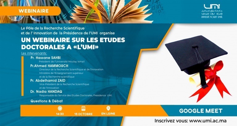 Lire la suite à propos de l’article Un webinaire sur les etudes doctorales a L’UMI
