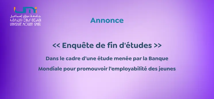 Lire la suite à propos de l’article Enquête de fin d&rsquo;études
