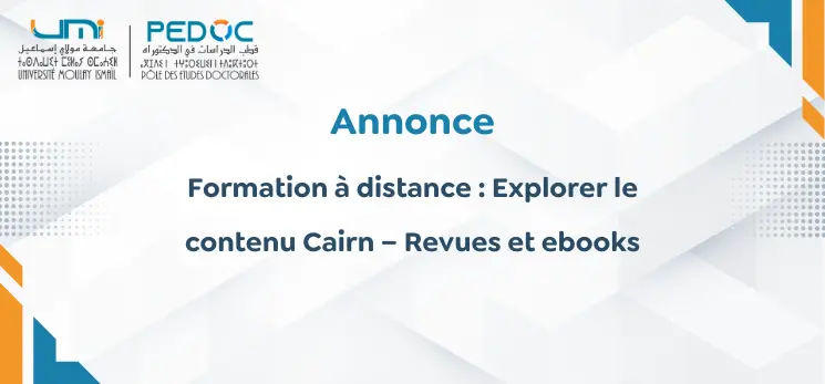 Lire la suite à propos de l’article Formation à distance : Explorer le contenu Cairn – Revues et ebooks
