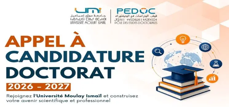 Lire la suite à propos de l’article Appel à Candidature au Cycle Doctoral au Titre de l&rsquo;Année Universitaire 2026-2027